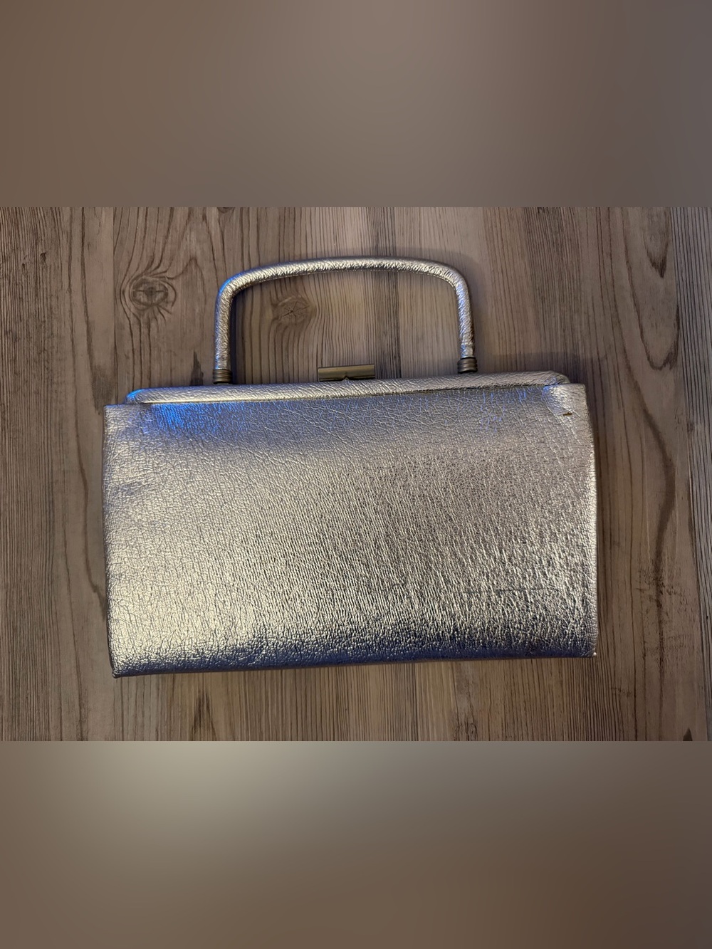 Women’s Vintage Turkes Baltimore Silver Purse Bag Metallic